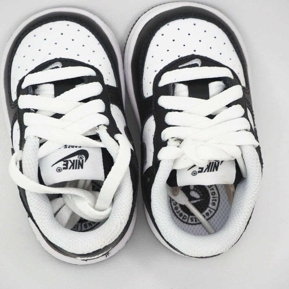 Nike Air Force One TD Toddler Shoes White/Black - Picture 7 of 12